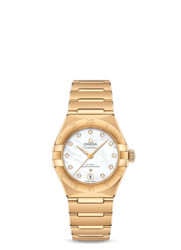 Omega Constellation Manhattan 29 Co-Axial Master Chronometer Yellow Gold / MOP
